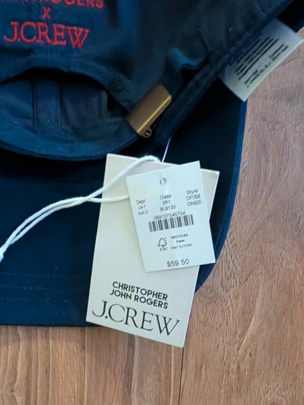 Christopher John Rogers X JCrew Hat- Navy